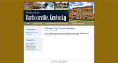 Desktop Screenshot of cityofbarbourville.com