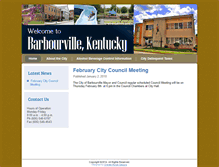 Tablet Screenshot of cityofbarbourville.com